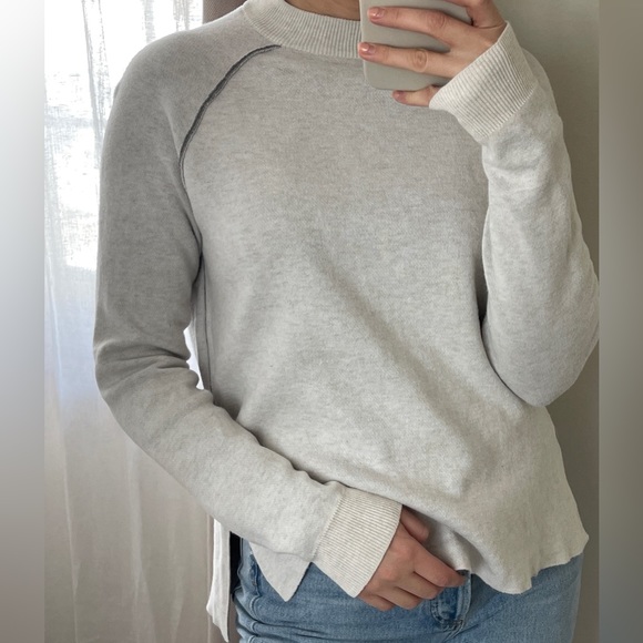Monk & Lou Knit Sweater (Grey and Beige, XS) - Picture 8 of 8